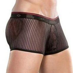Male Power 144-170 Herringbone Crochet Mini Pouch Short Nude