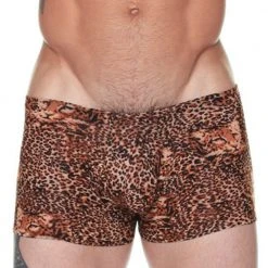 Male Power 153-030 Pouch Short Leopard