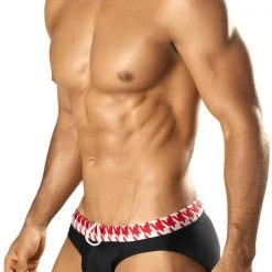 Swimwear Vuthy 270 Black With Red Trim Bikini