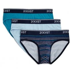 2xist 021320 STRETCH 3PK NS BRIEF Thin Stripe