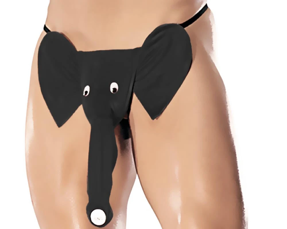 Male Power PAK-708 Squeaker Elephant G-String 3 Male Power PAK-708 Squeaker Elephant G-String