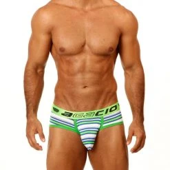 Agacio AG6740 Striped Pouch Brief