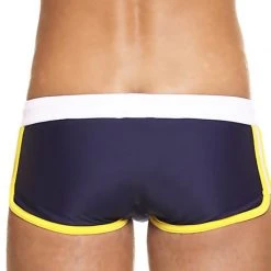 Swimwear Timoteo AM1168NW Speedster Squarecut Navy And White