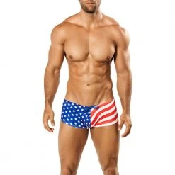 Intymen INT0591 American Flag Swim Boxer Print 10 Intymen INT0591 American Flag Swim Boxer Print