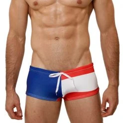 Mensuas MN8010 Puerto Rico Flag Swim Trunk