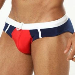Cover Male CM0708 Red Navy Swim Brief 8 Cover Male CM0708 Red Navy Swim Brief