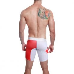 Mensuas MN0841 Canada Flag Long Boxer