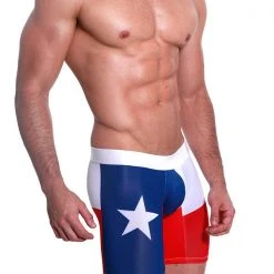 Mensuas MN0843 Texas Flag Long Boxer