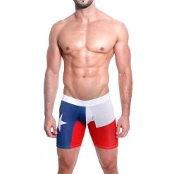 Mensuas MN0843 Texas Flag Long Boxer