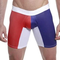 Mensuas MN0844 France Flag Long Boxer