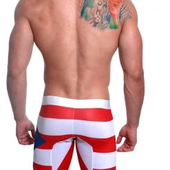 Mensuas MN0868 Puerto Rico Flag Long Boxer