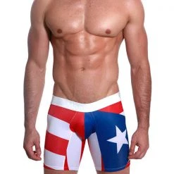 Mensuas MN0868 Puerto Rico Flag Long Boxer