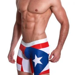 Mensuas MN0868 Puerto Rico Flag Long Boxer