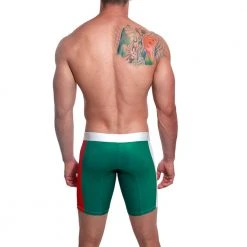 Mensuas MN0872 Mexico Flag Long Boxer
