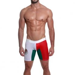 Mensuas MN0872 Mexico Flag Long Boxer