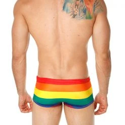 Mensuas MN8015 Pride Flag Swim Boxer