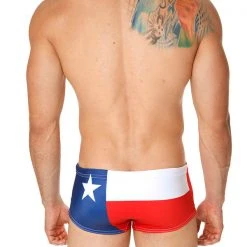 Mensuas MN8019 Texas Flag Swim Boxer