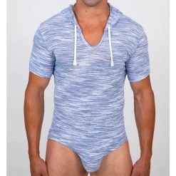 Pistol Pete PPBS404-222 BERMUDA S/Sleeve Hooded Bodysuit