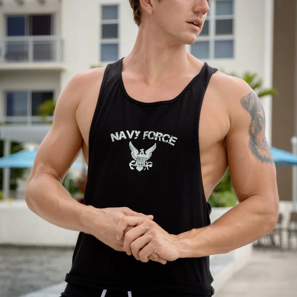 Jocko JKM006 Navy Force Tank Shirts 3 Jocko JKM006 Navy Force Tank Shirts