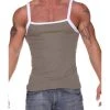 Nuwear JSSM07 Ribbed Square Cut Tank Top Shirts