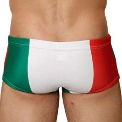 Mensuas MN8012 Mexico Flag Swim Trunk