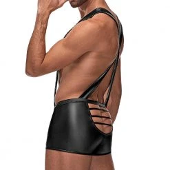 Male Power 148261 Cage Matte Back Singlet Short