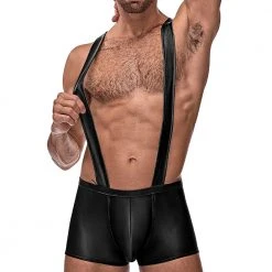 Male Power 148261 Cage Matte Back Singlet Short