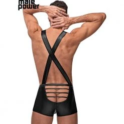 Male Power 148261 Cage Matte Back Singlet Short