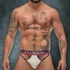 Male Power 237246 French Terry Cutout Thong 1 Male Power 237246 French Terry Cutout Thong
