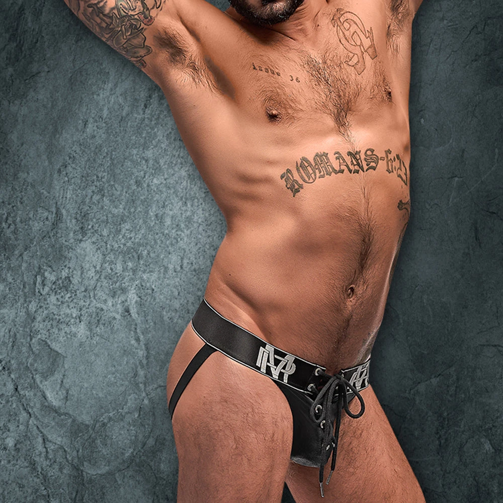 Male Power 396250 Ice Lace Up Jock 3 Male Power 396250 Ice Lace Up Jock