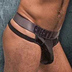 Male Power 411251 Checked Mate Cutout Thong 11 Male Power 411251 Checked Mate Cutout Thong