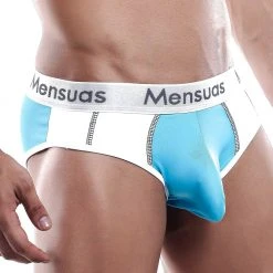Mensuas MNJ010 Brief Turquoise/White