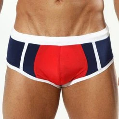 Cover Male CM0706 Red Navy Swim Boxer