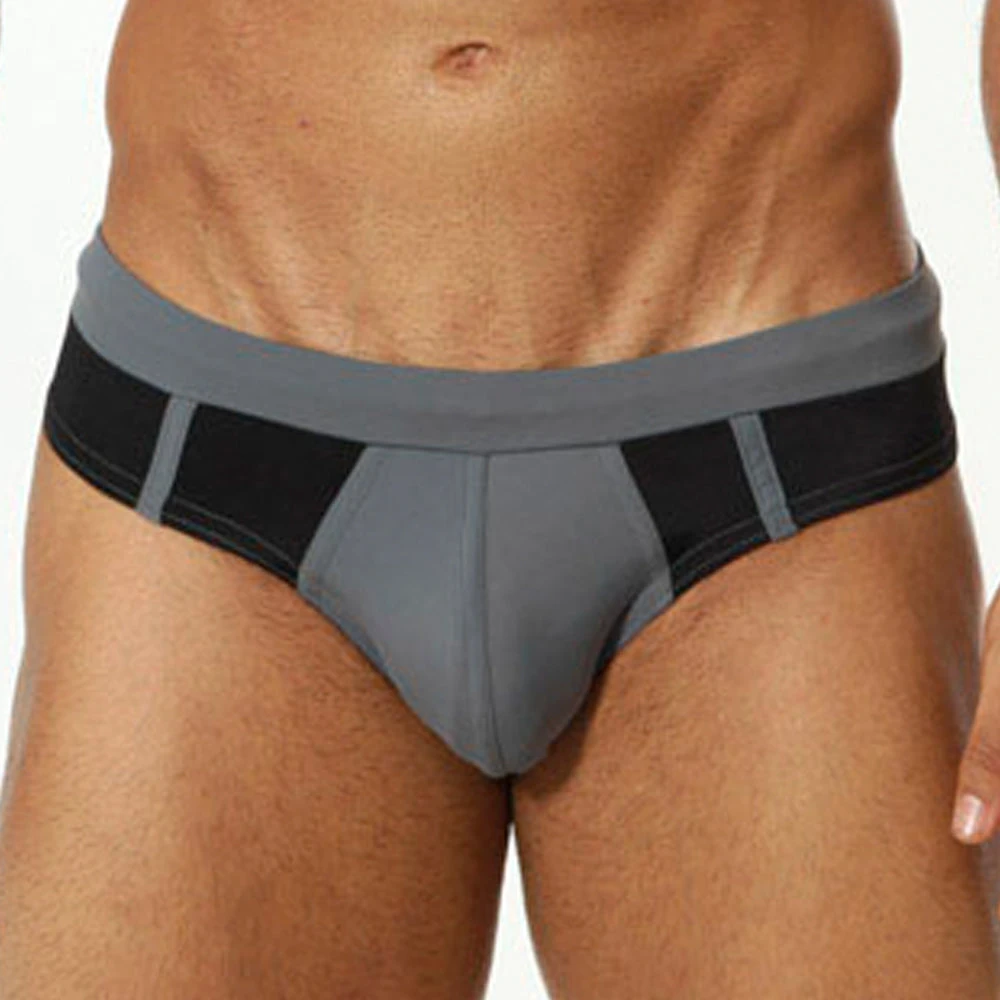 Cover Male CM0713 Charcoal Swim Brief 3 Cover Male CM0713 Charcoal Swim Brief