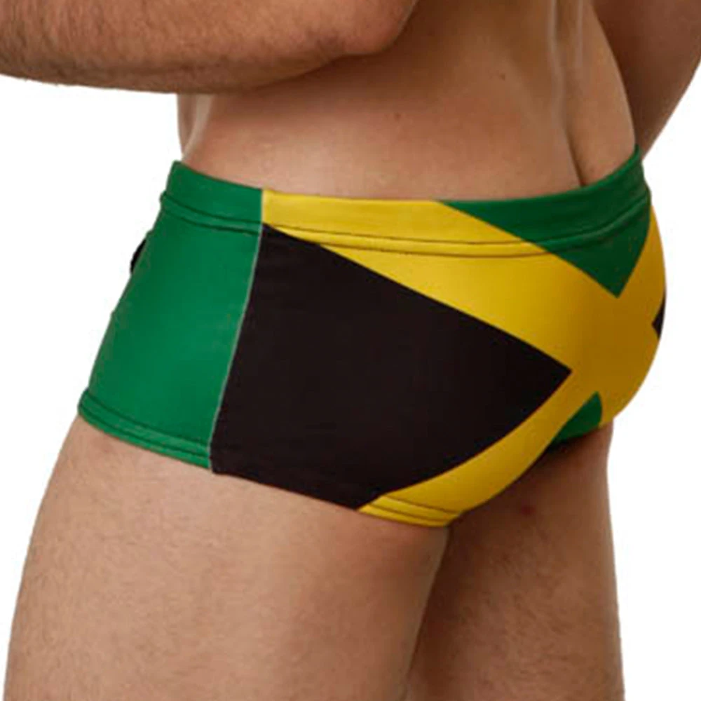Mensuas MN8013 Jamaica Flag Swim Trunk 5 Mensuas MN8013 Jamaica Flag Swim Trunk