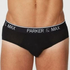 Best Sellers Parker & Max PMFPCS-B1 Classic Cotton Stretch Brief
