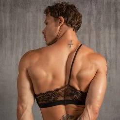 What's New Secret Male SMA025 Lacey Tank Tops