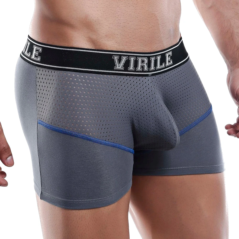 Mesh Underwear Virile VLG002 Boxer Trunk 7 Mesh Underwear Virile VLG002 Boxer Trunk